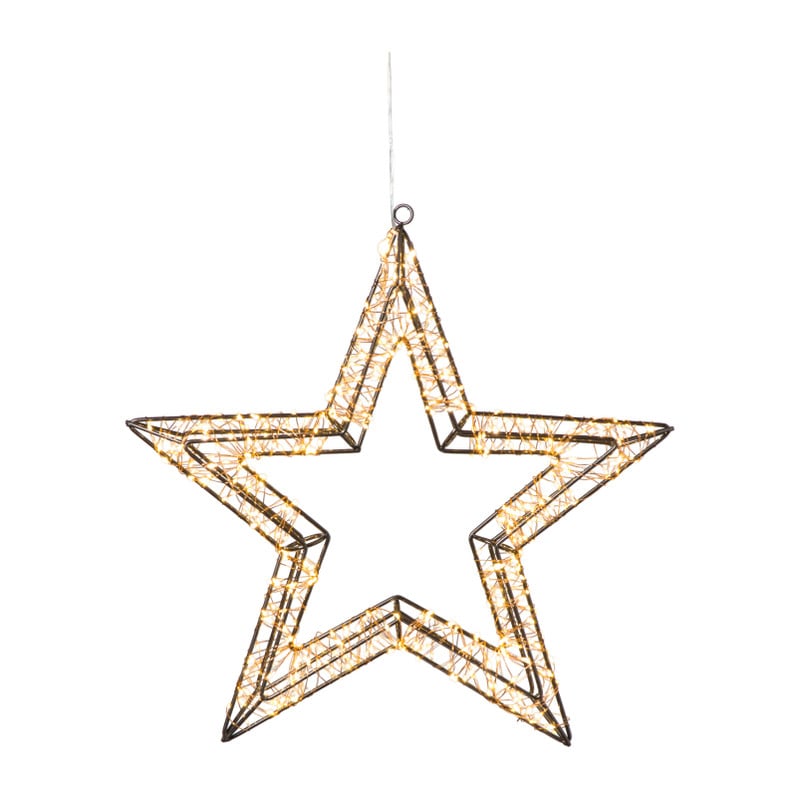 Kerstverlichting ster klein - warm wit - 38 cm