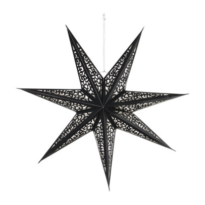 Kerstster papier - bruin - 60 cm