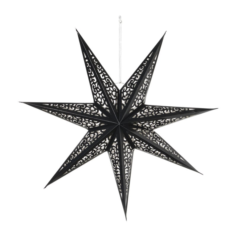 Kerstster papier - bruin - 60 cm