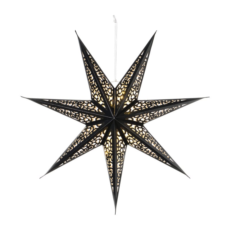 Kerstster papier - bruin - 60 cm