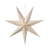 Kerstster papier - beige - 60 cm