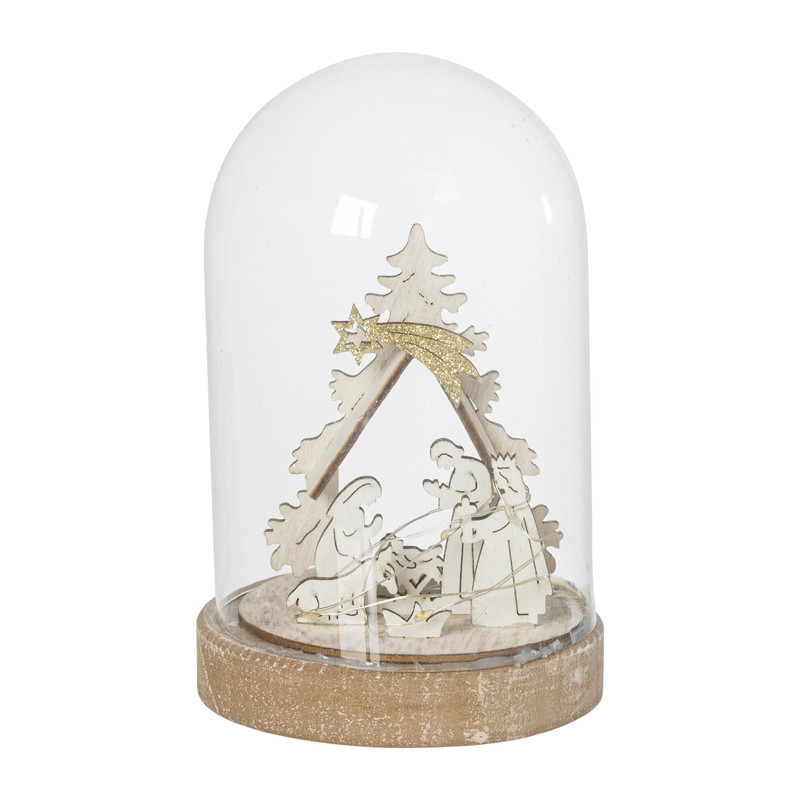 Stolp kerststal - diverse varianten - ø11x17 cm