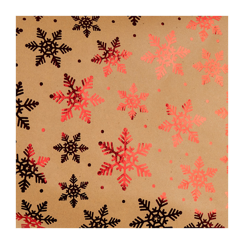 Kerst inpakpapier - sneeuwvlok - 150x70 cm