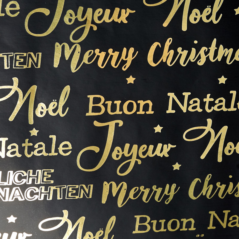 Kerst inpakpapier - metallic - diverse varianten - 70x200 cm