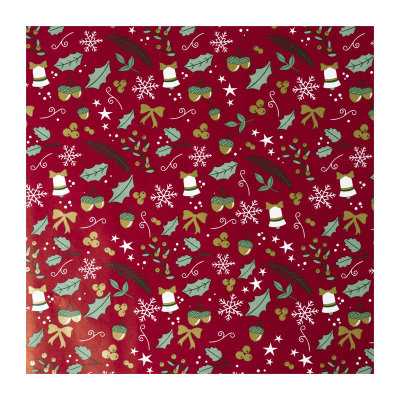 Kerstpapier - diverse varianten - 70x200 cm 