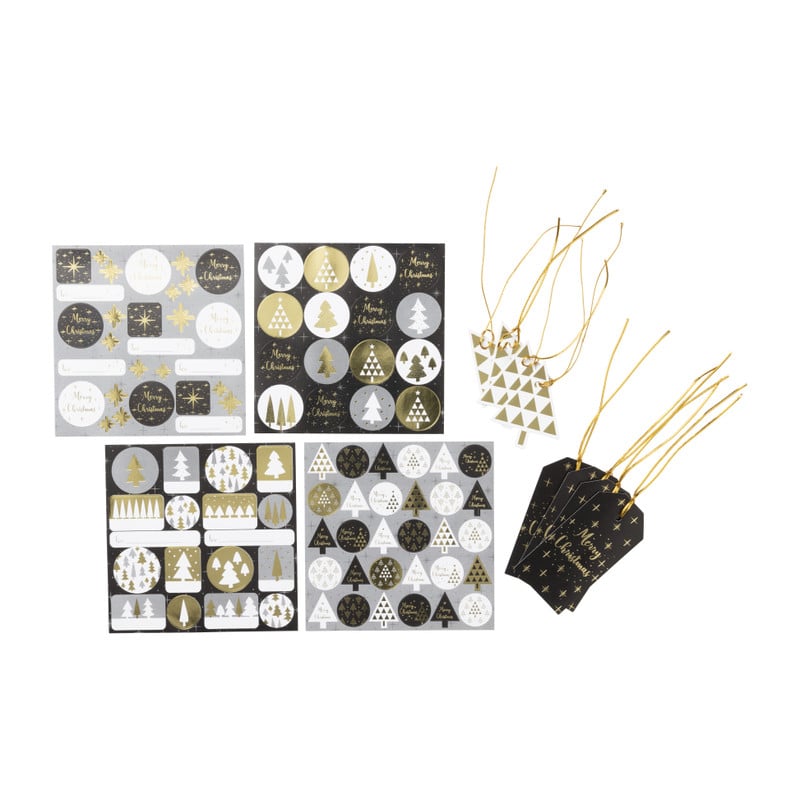 Cadeaustickers en labels - leopard 