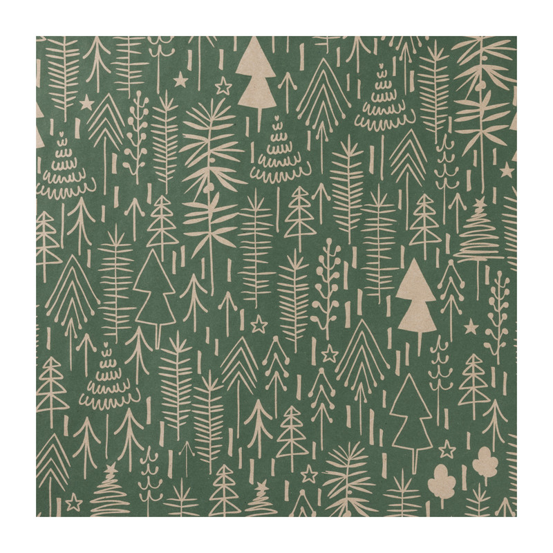 Kerst inpakpapier kraft - diverse varianten - 70x200 cm