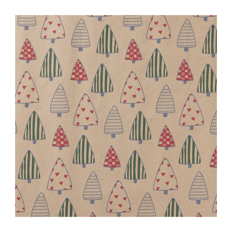 Kerst inpakpapier kraft - diverse varianten - 70x200 cm