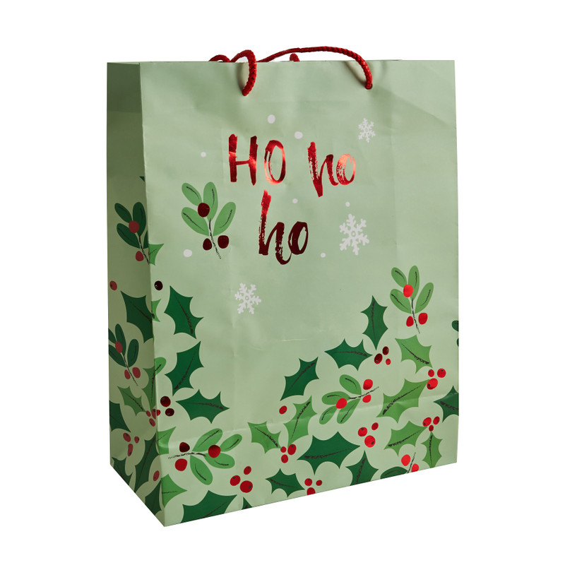 Cadeautasje - Ho Ho Ho - 26x32 cm