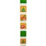 Naamstickers kerst - 50 stuks