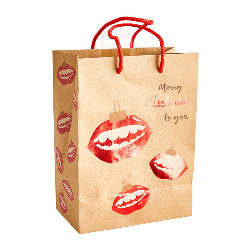 Kadotasje merry kissmas - 17x23 cm