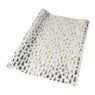 Kerst inpakpapier boom - zilver/goud - 70x200 cm