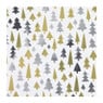 Kerst inpakpapier boom - zilver/goud - 70x200 cm