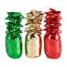 Lint en strik - groen/rood/goud - 12 stuks