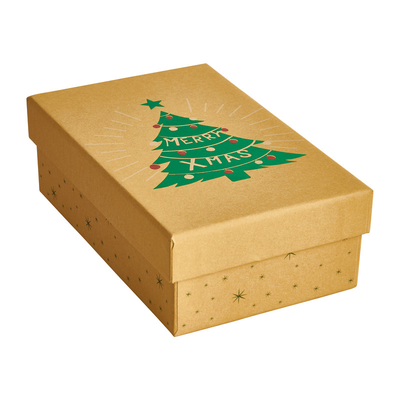 Cadeaudoos - merry christmas - 16x10x5 cm 