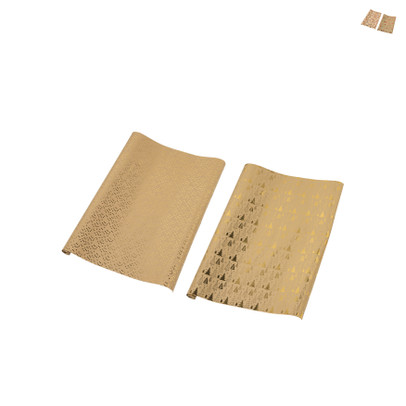 Kerstpapier hotstamp - diverse varianten - set van 2