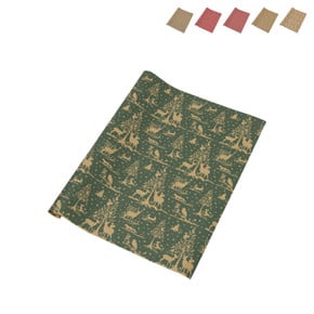Hallmark Kerstinpakpapier, 3 stuks, hoe de Grinch kerstverpakking heeft gestolen, elk 4 m, 1 The Grinch-ontwerp, geschenkverpakking