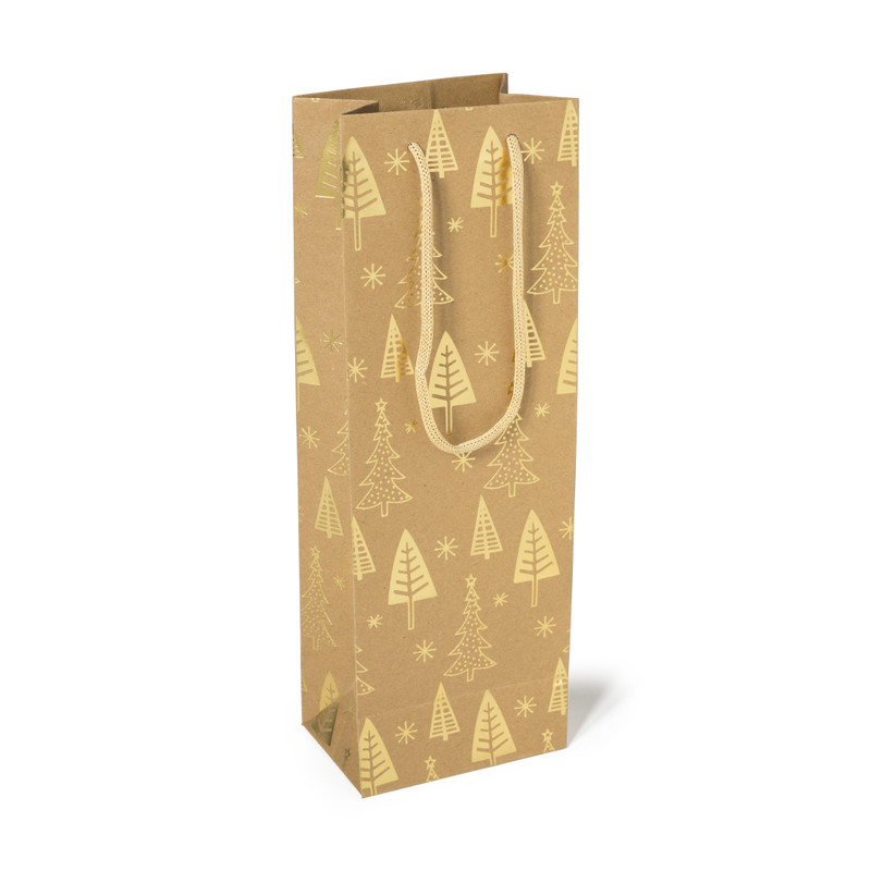 cadeautas voor flessen - diverse kleuren - 12x8.5x35cm