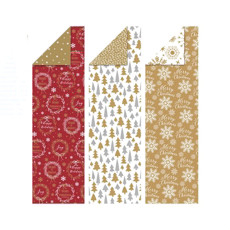 Inpakpapier duo color - multikleur - 70x200 cm