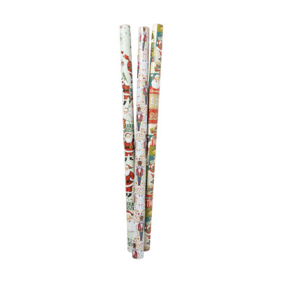 Kerst cadeaupapier trend - 200x70 cm - diverse varianten