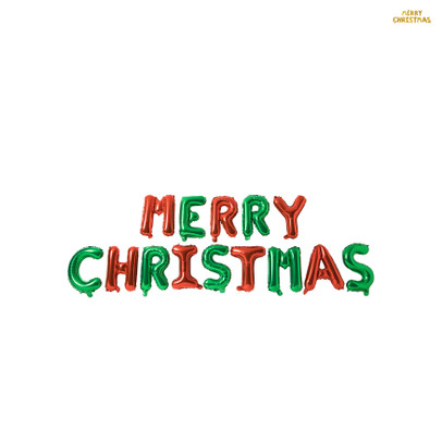 Folieballonnen merry christmas - 45 cm - diverse varianten