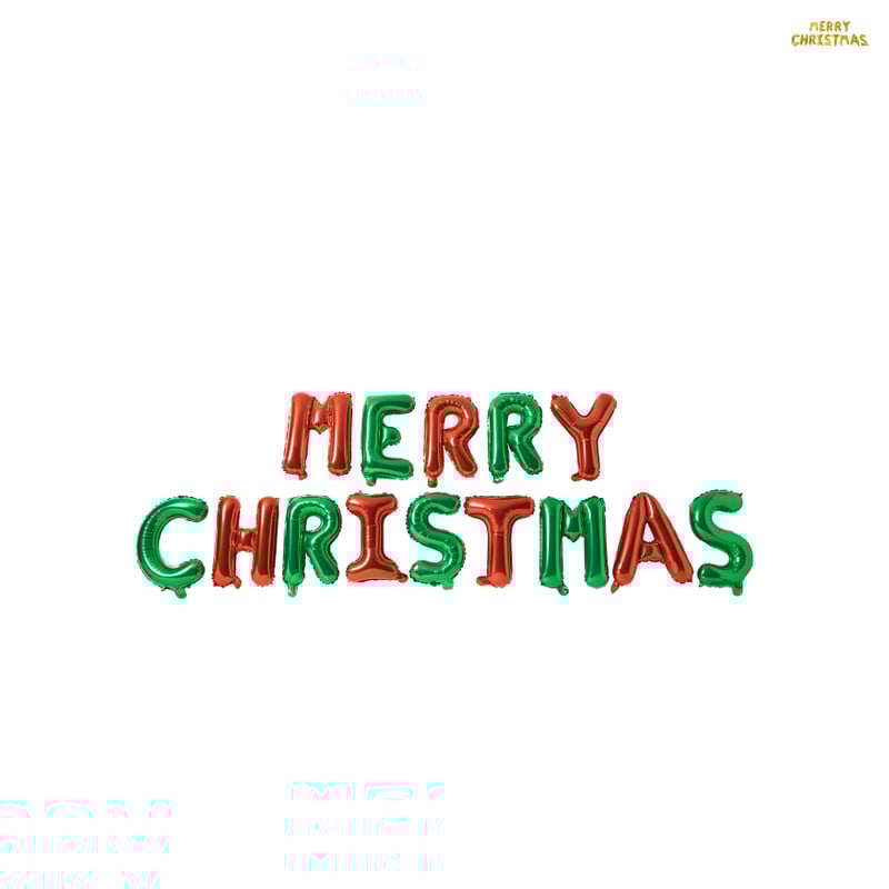 Folieballonnen merry christmas - 45 cm - diverse varianten