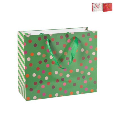 Cadeautas holly jolly maat L - diverse varianten