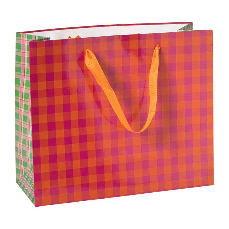 Cadeautas holly jolly maat L - diverse varianten