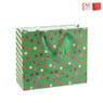 Cadeautas holly jolly maat L - diverse varianten