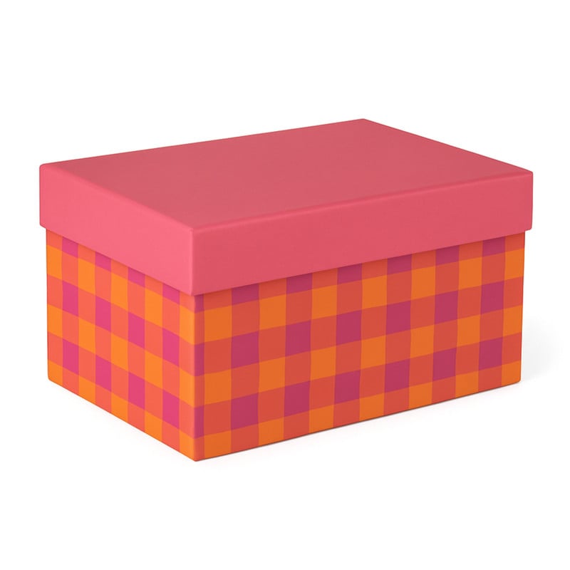 Kerst cadeau doos groot - multikleur