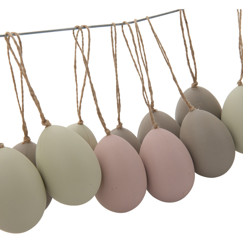 Decoratie eieren kunststof - set van 21