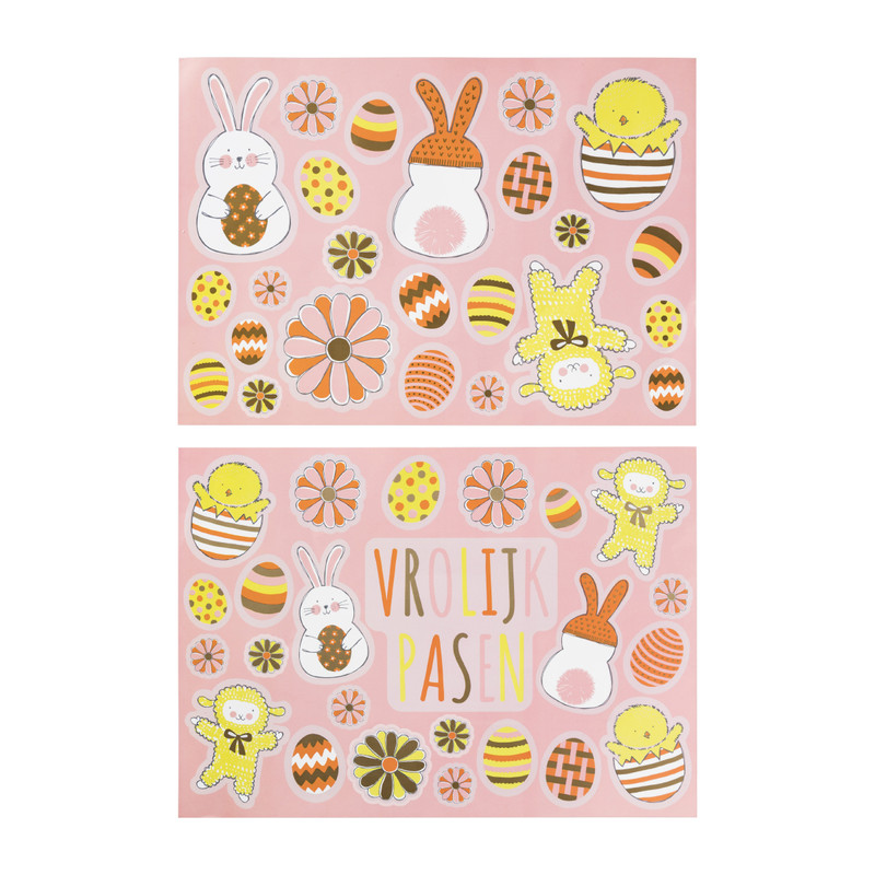 Raamsticker pasen - 30x39x2 cm