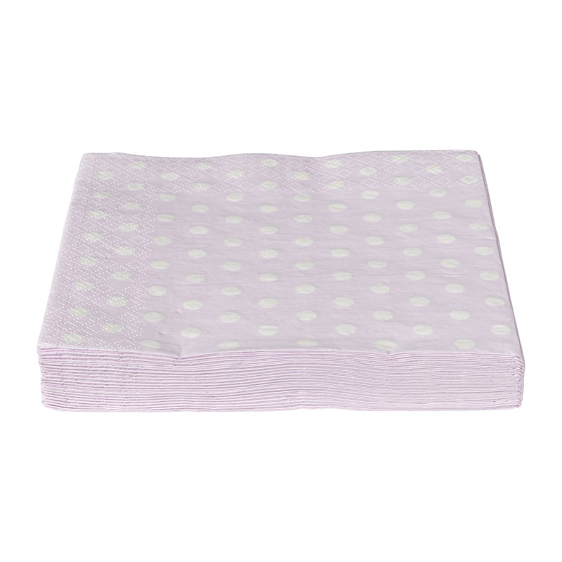 Servetten dots - lila