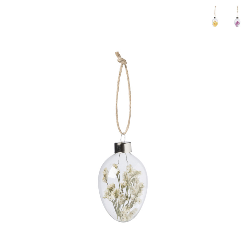 Paashanger ei droogbloem - diverse varianten - ø4.9x8 cm