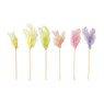 Veren stokjes gekleurd - set van 6 - 25 cm