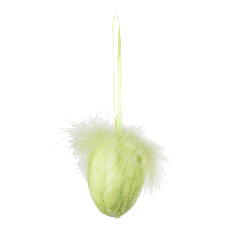 Paashanger ei veer klein - diverse kleuren - ø4x7 cm