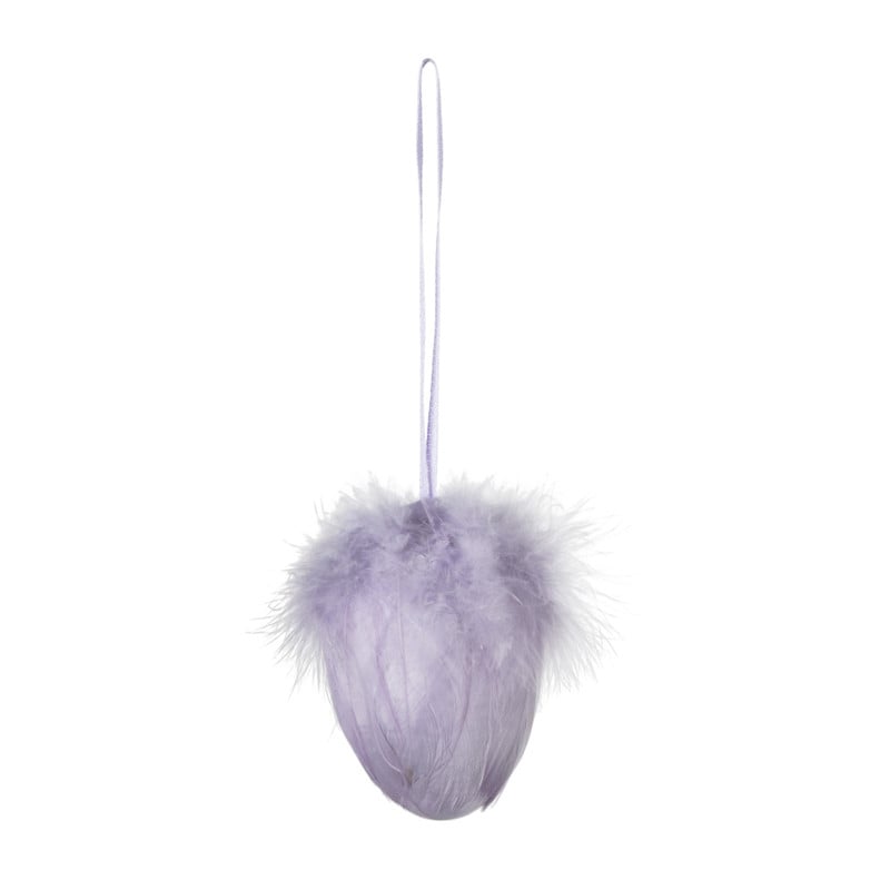 Paashanger ei veer klein - diverse kleuren - ø4x7 cm