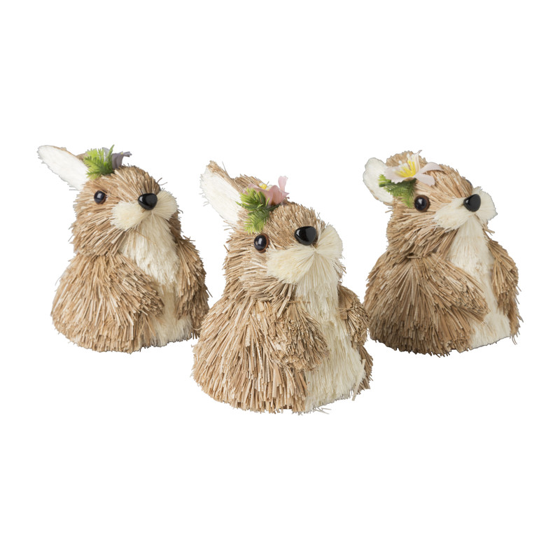 Konijn stro klein - diverse varianten - 10x9x7 cm