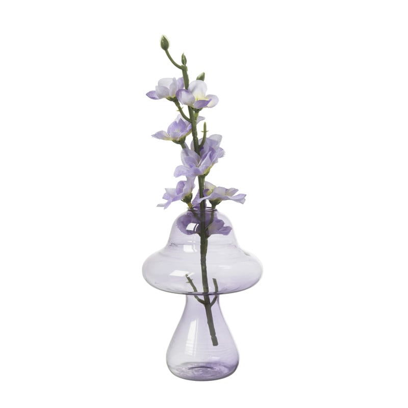 Paddenstoel vaasje - lila - ø8.5x11 cm