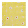 Servet bloem - geel/oranje - set van 12 - 33x33 cm 