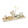 Dienblad met paasdeco - 13.8x40x12.5 cm