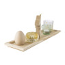 Dienblad met paasdeco - 13.8x40x12.5 cm
