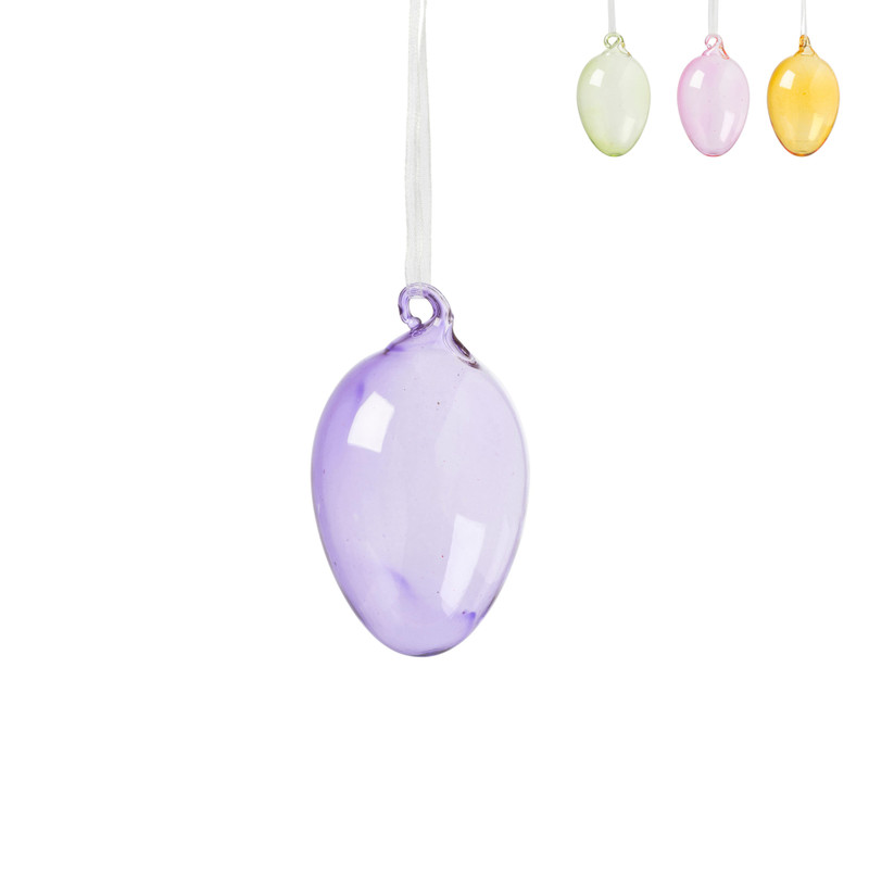 Hanger ei glas - diverse varianten - ø5x7 cm