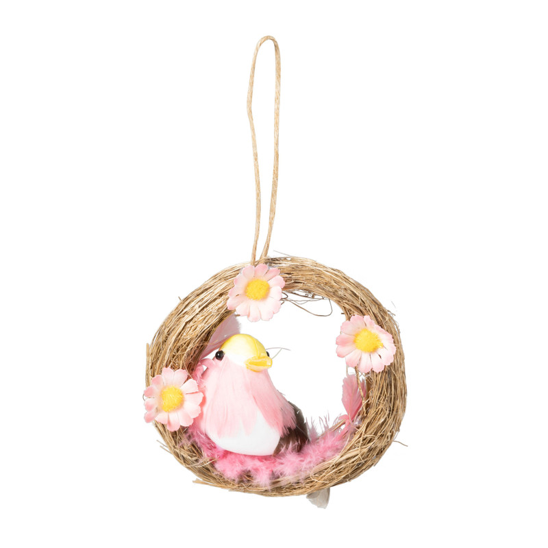 Hanger vogelnestje klein - diverse varianten - ø10 cm