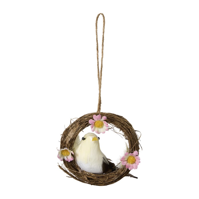 Hanger vogelnestje klein - diverse varianten - ø10 cm