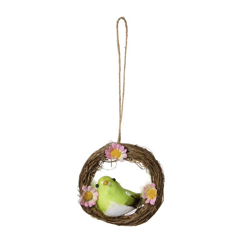 Hanger vogelnestje klein - diverse varianten - ø10 cm