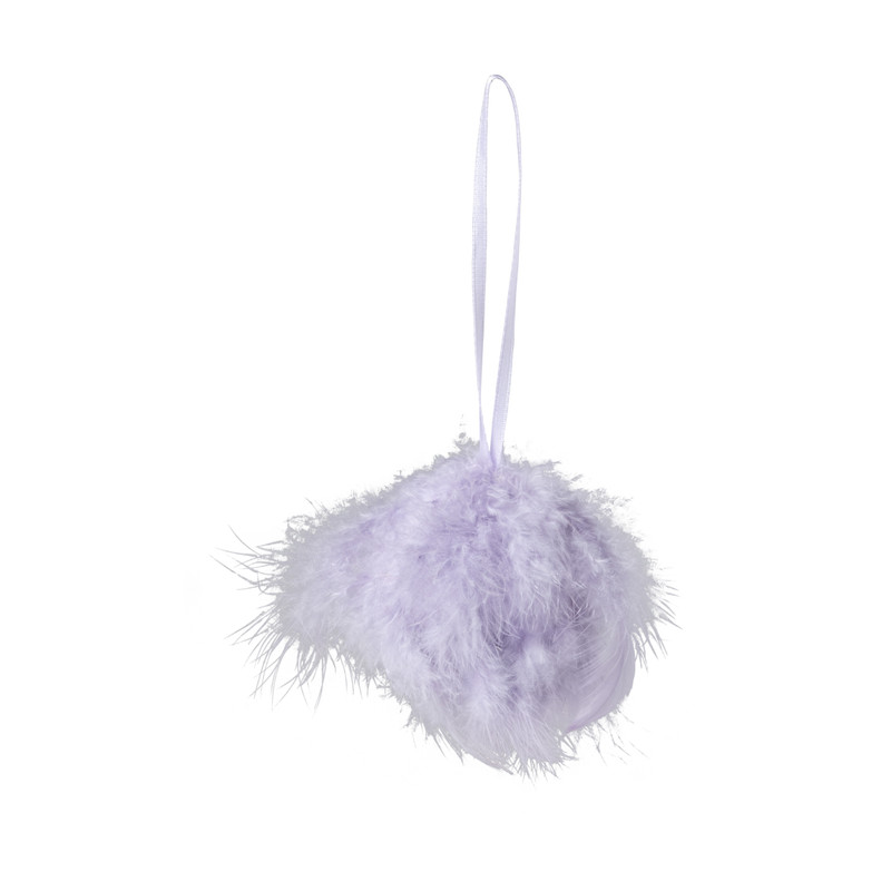 Hanger veren bol - diverse varianten - ø6 cm