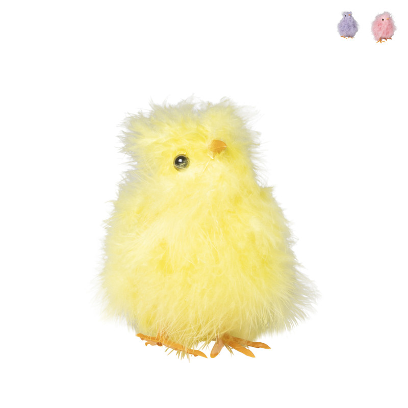 Kuiken veren - diverse varianten -11x8x5 cm 