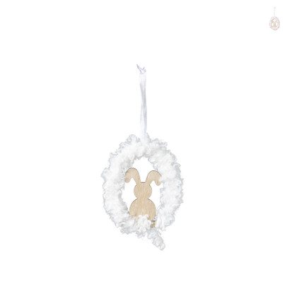 Hanger teddy ei met haas - diverse varianten - 9x7 cm 