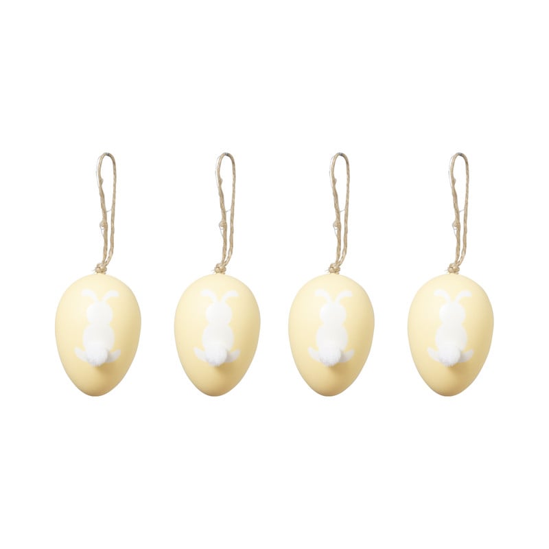 Hanger ei haas pompom - multikleur - set van 4